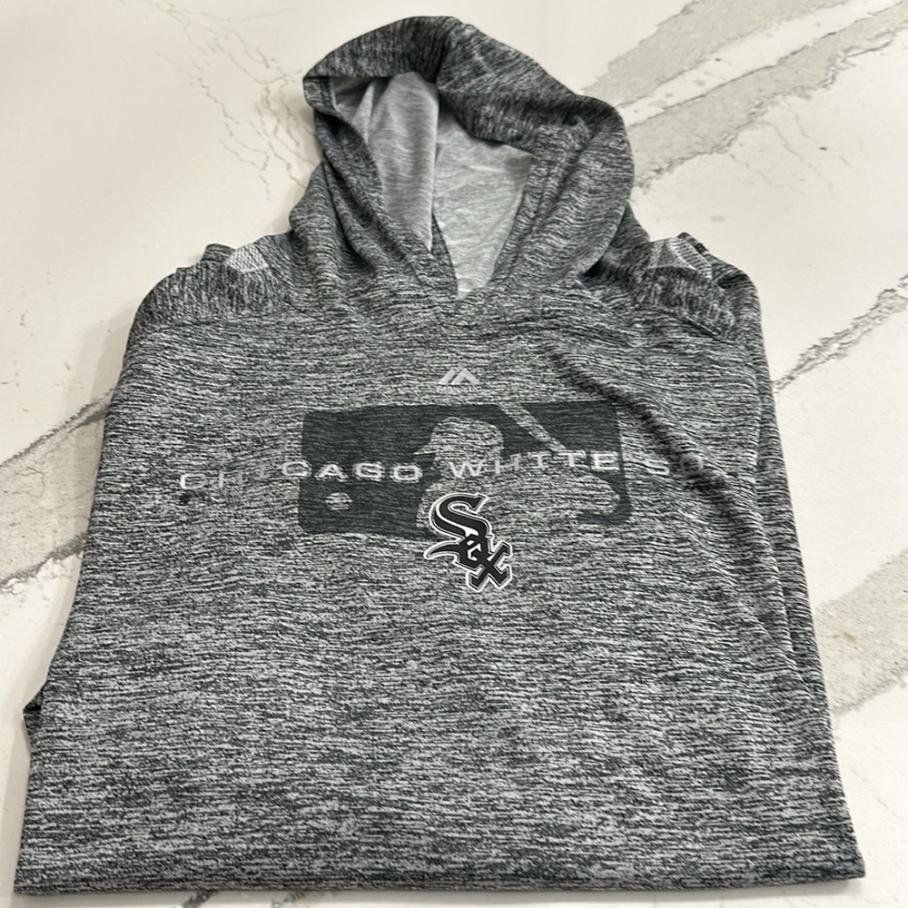Majestic Chicago White Sox MLB On Field LS Hooded Cool Base T